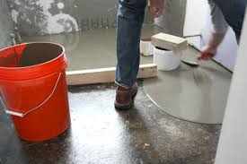 In this example, the concrete had to be raised 3/8 of one inch so our final finished floor height. Pin By The Home Depot On Tile Projects Trends House Tweaking Diy Flooring Home Repair