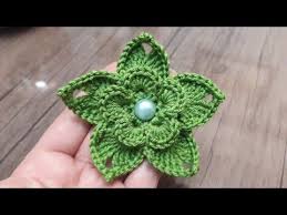 3d Tig Isi Orgu Cicek Nasil Yapilir Orgu Cicek Modelleri Youtube Blumen Hakeln Gestrickte Blumen Hakelanleitung