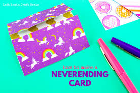 Learn how to make never ending card or endless card from colourful origami paper,it is an amazing magical paper craft for. How To Make A Neverending Card Left Brain Craft Brain