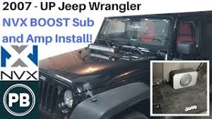 I have a 2018 sahara without the premium audio. 2007 2018 Jeep Wrangler Nvx Sub And Amp Install Youtube