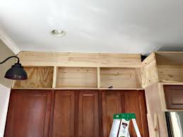 building cabinets up to the ceiling