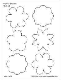 Change out the color and coloring patterns to celebrate the season of flowers with this printable template. Flowers Free Printable Templates Coloring Pages Firstpalette Com
