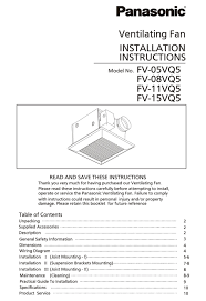 If you need to order the service parts in this section, please select the correct style according to your machine. Panasonic Fv Osvqs Installation Instructions Manual Pdf Download Manualslib