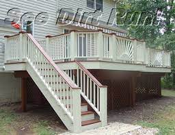 When staining a wood carving, i'd like to use multiple different stains, though i find it extremely difficult to. Two Tone Deck Staining Sealing Deck Maintenance Md Va