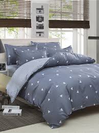 Bettwasche Mit Geometriemuster Und Streifen German Romwe Bettwasche Wohnung Bett