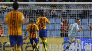 {{ mactrl.hometeamperformancepoll.totalvotes + mactrl.awayteamperformancepoll.totalvotes }} votes. Celta Vigo 4 1 Barcelona Match Report Highlights