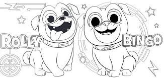 Rolly And Bingo From Puppy Dog Pals Coloring Page In 2020 Puppy Coloring Pages Coloring Pages Toy Story Coloring Pages