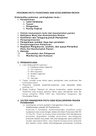 Sk+ uraian tugas tim ppra. Https Adoc Pub Download Pedoman Mutu Puskesmas Dan Keselamatan Pasien Html