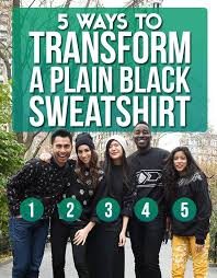 4.6 out of 5 stars 99,515. 5 Ways To Transform A Plain Black Sweatshirt