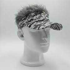 Wig Funny Golf Cap Http Gkstocks Shop Products Hot New Fashion Novelty Baseball Cap Fake Flair Hair Sun Visor Hats Me Hats For Men Hair With Flair Visor Hats