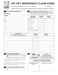 Compare pet insurance from vpi and trupanion. Fillable Online Ivr Claim Form Master Ivr Claim Form F Qxd Qxd Pet Insurance Fax Email Print Pdffiller