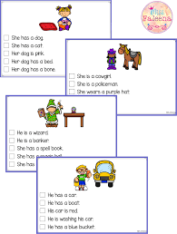 Free Picture Comprehension Cards And Worksheets Picture Comprehension Phonics Free Writing School