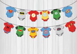 Superhero Avengers Banners Baby Shower Birthday Party Decorations Kids Event Party Supplies Decoracion Para Ninos Boy Baby Shower Ideas Babyshower Decoracion
