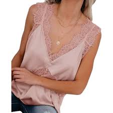 Artifilum, au service de l'artisanat textile depuis 1976. Polo Cz07f Sexy Debardeur En Soie Dentelle Col V En Vrac Chemisier Sans Manches En Satin Cami Chemise Taille 38 Rose Cdiscount Pret A Porter