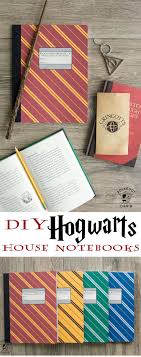 Diy Hogwarts Inspired House Notebooks Harry Potter Craft Idea Harry Potter School Harry Potter Crafts Harry Potter Diy