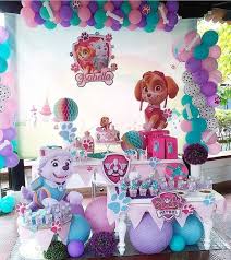116 Curtidas 2 Comentarios Rosegold Party Decor Ideas Rosegoldideas No Instagr Paw Patrol Party Decorations Skye Paw Patrol Party Paw Patrol Decorations