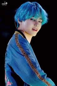 K Pop Is Full Of Visuals Especially Hair From Bts To Exo To Txt And X1 Here Are 30 Male Idols Who Totally Rock Brightly Col Taehyung Kim Taehyung Blue Hair