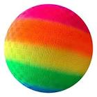 Rainbow Playground Ball 8.5