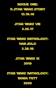 Mark Your Calendars Release Dates For The Next Few Star Wars Films Have Been Released Star Wars Film Star Wars Star Wars Movie