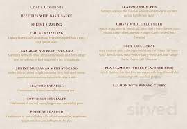 bangkok noi thai cuisine menu in gloucester virginia usa