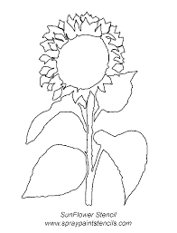 Sunflower simple flower coloring pages. Printable Sunflower Coloring Home
