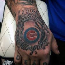 Beaucoup de gens pensaient que cela ne pouvait pas arriver, mais les cubs de chicago ont prouvé que les miracles peuvent vraiment arriver. 50 Baseball Tattoo Ideas Best Designs Canadian Tattoos