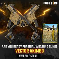 120 animated images of burning flames in all manifestations and situations. Garena Free Fire New Weapon Coming Soon Vector Akimbo Introducing Our First Ever Akimbo Weapon Want To Look Cool While Dealing Damage From Both Hands Find This