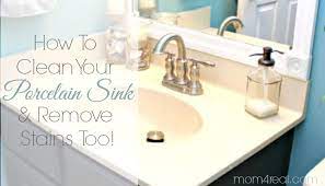 Bleach and chemicals will only worsen the problem. How To Get A Clean Porcelain Sink And Remove Rust Stains Too Mom 4 Real
