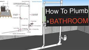Narrow bathrooms can feel frustrating, because they have a high square footage but not much leeway in layout. How To Plumb A Bathroom With Free Plumbing Diagrams Youtube
