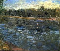 Starry night over the rhone. Seine Dan Pendayung Perahu Vincent Van Gogh Van Gogh Vincent