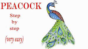 In this drawing lesson, we'll show how to draw a peacock step by step total 13 phase here we create a peacock it will be easy tutorial. How To Draw A Peacock Step By Step Very Easy Art Video Youtube