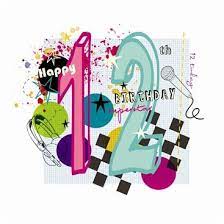 Everyday Ranges M0123 Age 12 Girl Birthday Harmonies Clare Maddicott Publications Greeting Cards Gift Wrap Stationery