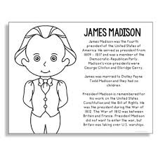 All of our president james madison coloring page readers print crisp and clean. President James Madison Coloring Page For Crafts And Interactive Notebooks