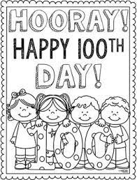 A graduation honors the accomplishments of students in high school or college. 100th Day Coloring Page 100th Day Of School Crafts School Celebration School Coloring Pages