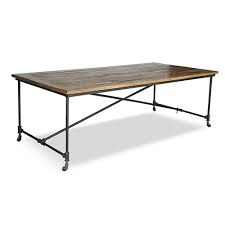 You could diy a version or go with one of the 10 options we've sourced here. Buy Vintage Industrial Design Dining Table Wood And Steel Natural Wood 27772 In The Europe Myfaktory