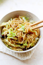 Glass Noodles Stir Fry With Shredded Cabbage China Sichuan Food Glass Noodles Recipe Glass Noodles Vegetarian Recipes