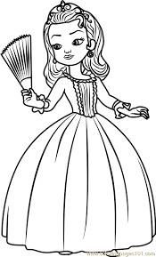 Animation disney girls toddlers and preschoolers tv. Princess Amber Coloring Page Free Sofia The First Coloring Pages Coloringpages101 Com Coloring Library