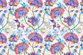 Find images of purple wallpaper. Floral Design For Fabric Textile Wallpaper On Behance