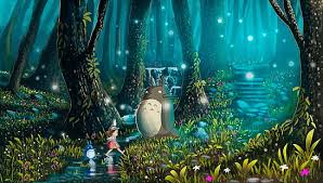 Download the background for free. Hd Wallpaper Green Leaf Plants Studio Ghibli My Neighbor Totoro Sleeping Wallpaper Flare