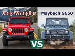 2018 Jeep Wrangler Vs 2018 Mercedes Maybach G650 Landaulet Suv Auto Comparison Youtube Cars Pinterest Jeep Mercedes Maybach And Jeep Wrangler