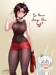 rwby, ruby rose, weiss schnee, cslucaris, blush - R34 Vault