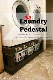Oct 16, 2018 · a laundry riser, in case you weren't aware, is a platform that lifts washing machines and dryers off the floor. Diy Laundry Pedestal Addicted 2 Diy