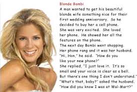 Well the joke's on all of you because i wasn't even at home yesterday. a blond man is in the bathroom and his wife shouts: Funny Blonde Quotes And Sayings Quotesgram