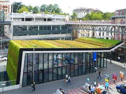 M2 Metro Station 2006 2008 Architect Bernard Tschumi Ar Flickr Green Roof Train Station Architecture Metro Station