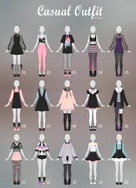 Closed Casual Outfit Adopts 32 By Rosariy Drawing Anime Clothes Fashion Design Sketches Art Clothes