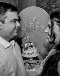 Registro de um dia lindo, especial e azul 💙💙 “Posso crer e confiar ,  posso crer e descansar , sei que tuas promessas vão se cumprir” Nosso José  está a caminho💙💙