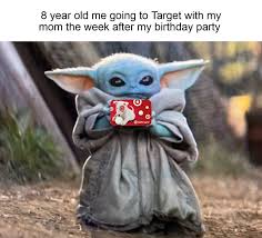 Baby Yoda Happy Birthday Meme Movie Wallpaper