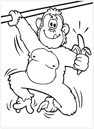 Touch device users, explore by touch or with swipe gestures. Monkeys Free To Color For Kids Monkeys Kids Coloring Pages