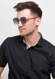 Polarized Full Rim Metal Frame Square Sunglasses