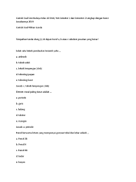 Bonang adalah alat musik tradisional yang juga dimainkan dengan cara dipukul. Soal Seni Budaya 10